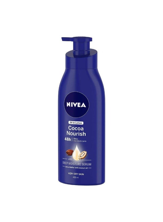 NIVEA Cocoa Nourish Body Lotion, 400ml - Image 3